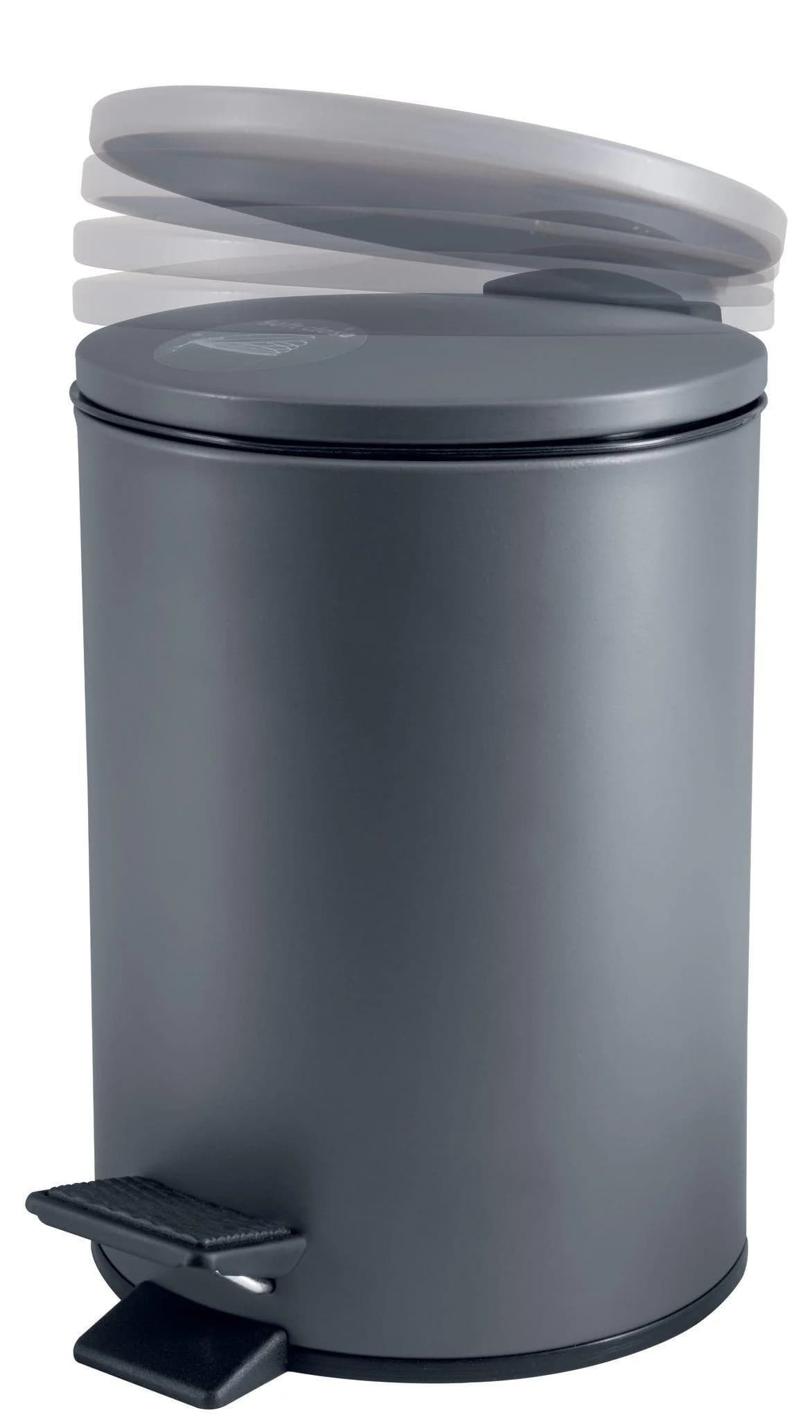 Kosmetikeimer ADELAR 3 Liter Metall Grau