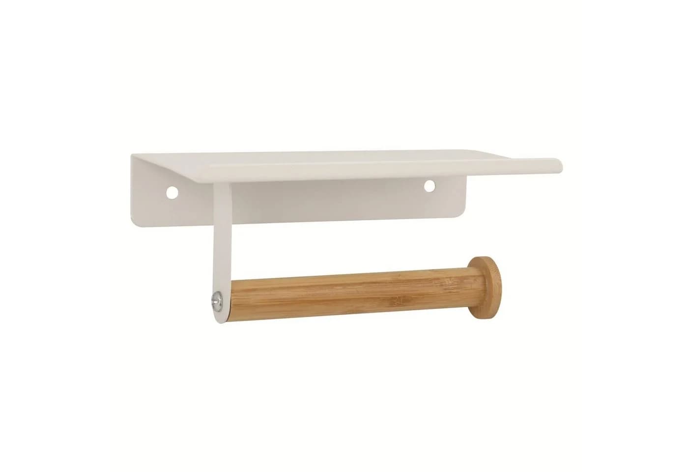 spirella Toilettenpapierhalter TAREK Weiß Bambus Metall - Bild 2