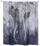 spirella Duschvorhang ELEPHANT Breite 180 cm, Anti-Schimmel Textil-Duschvorhang, Polyester, waschbar Bild 1