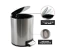 spirella Kosmetikeimer RIKU Treteimer Softclose 5L silber Bild 1