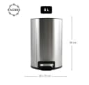 spirella Kosmetikeimer RIKU Treteimer Softclose 5L silber Bild 4