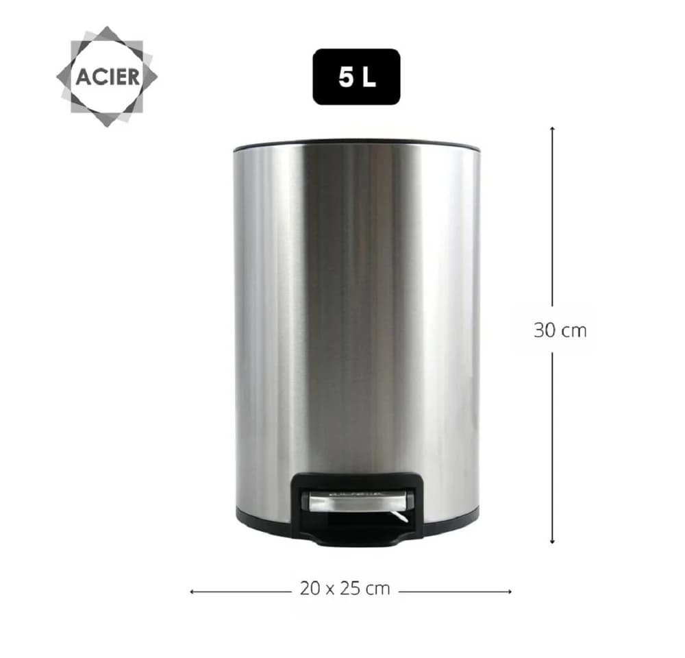 spirella Kosmetikeimer RIKU Treteimer Softclose 5L silber - Bild 4