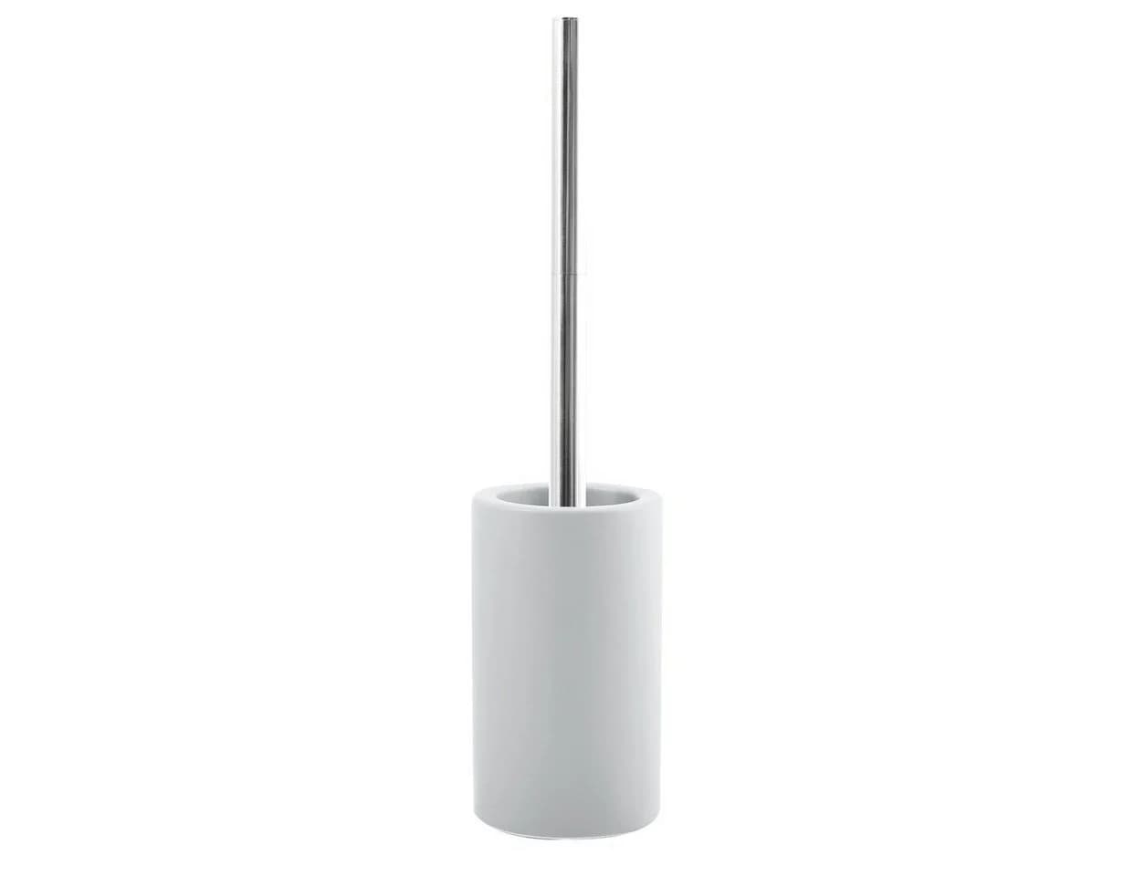 Spirella WC-Garnitur TUBE-MATT Toilettenbürste Weiß Matt Keramik Edelstahl