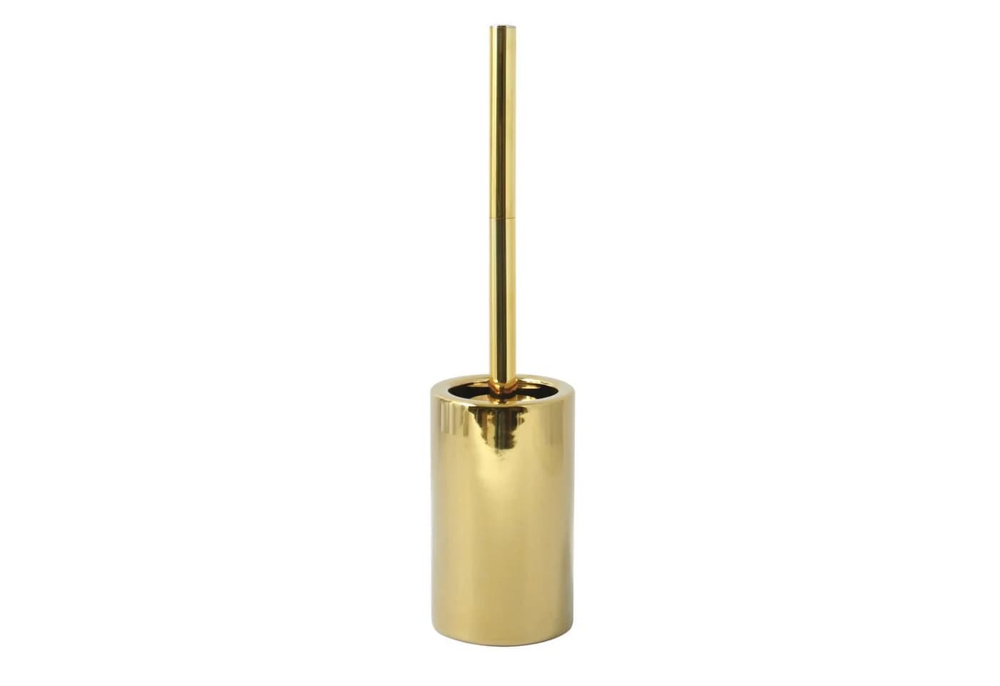 spirella WC-Garnitur Tube WC Bürste Porzellan Gold