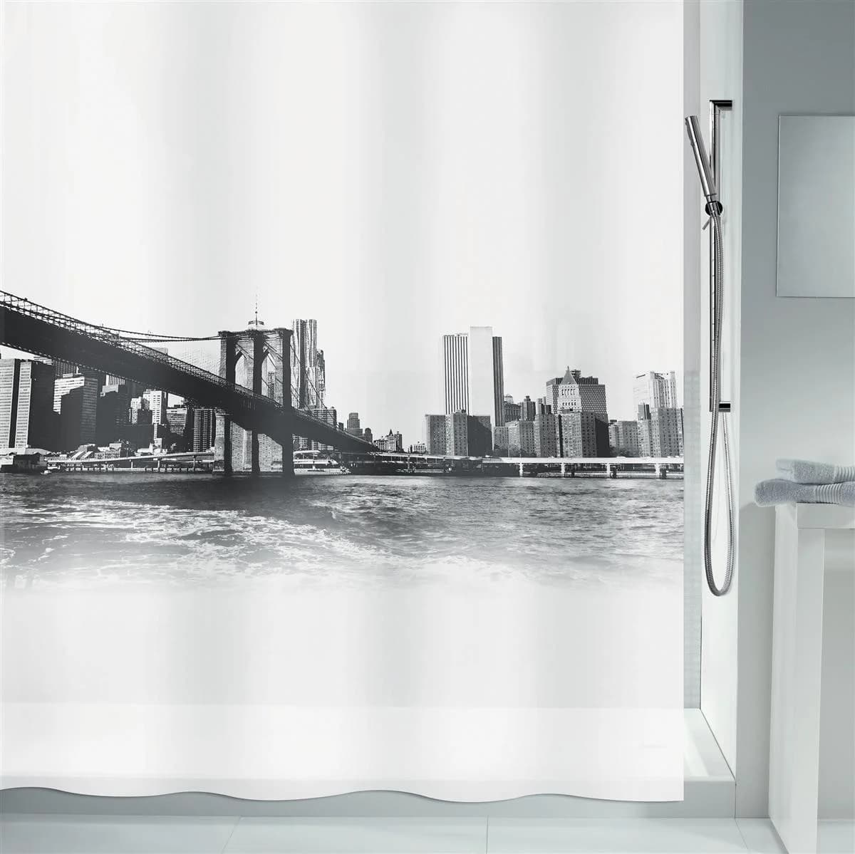 spirella Duschvorhang Anti-Schimmel weiß 180x200 cm PEVA - Bild 2