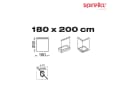 spirella Duschvorhang Anti-Schimmel weiß 180x200 cm PEVA Bild 4