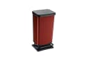ROTHO Mülleimer Paso 40l mit Pedal und Deckel metallic rot Bild 3