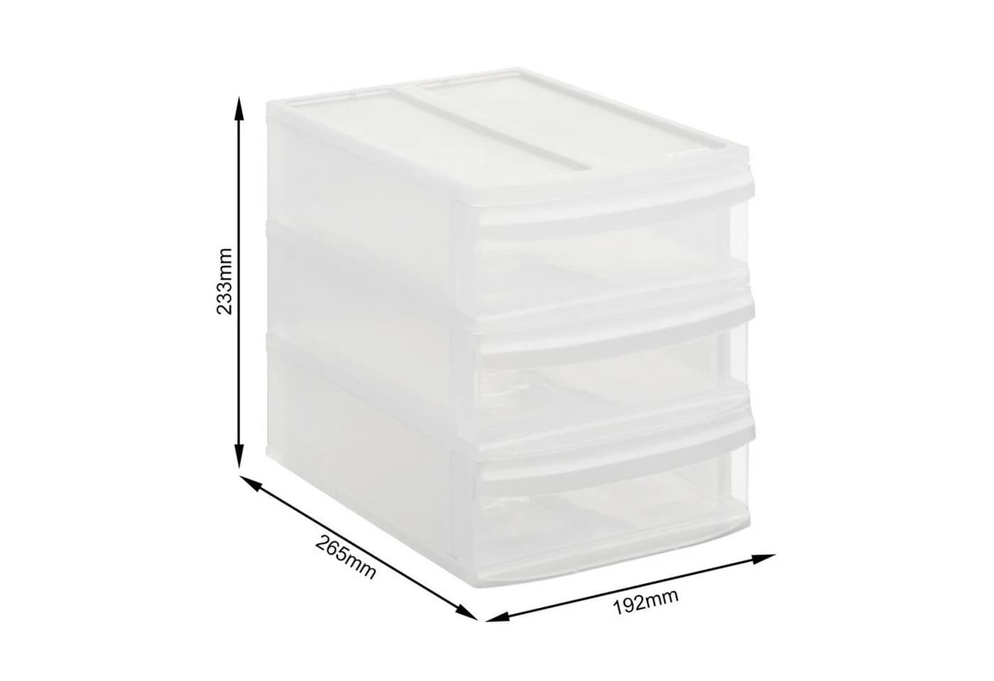 ROTHO Schubladenbox SYSTEMIX Mini Transparent/Schwarz - Bild 5