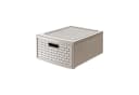 ROTHO Aufbewahrungsbox Country Schubladenbox 19,2l Rattan-Optik Braun Bild 2