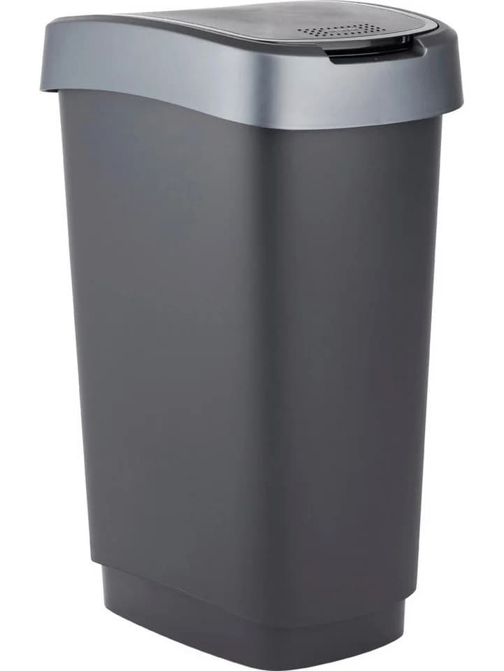 RothoPro Twist Abfallbehälter 25 Liter Schwarz/Silber - Bild 2