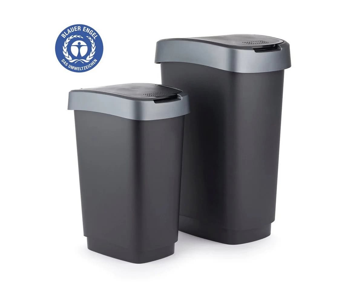 RothoPro Twist Abfallbehälter 25 Liter Schwarz/Silber - Bild 5