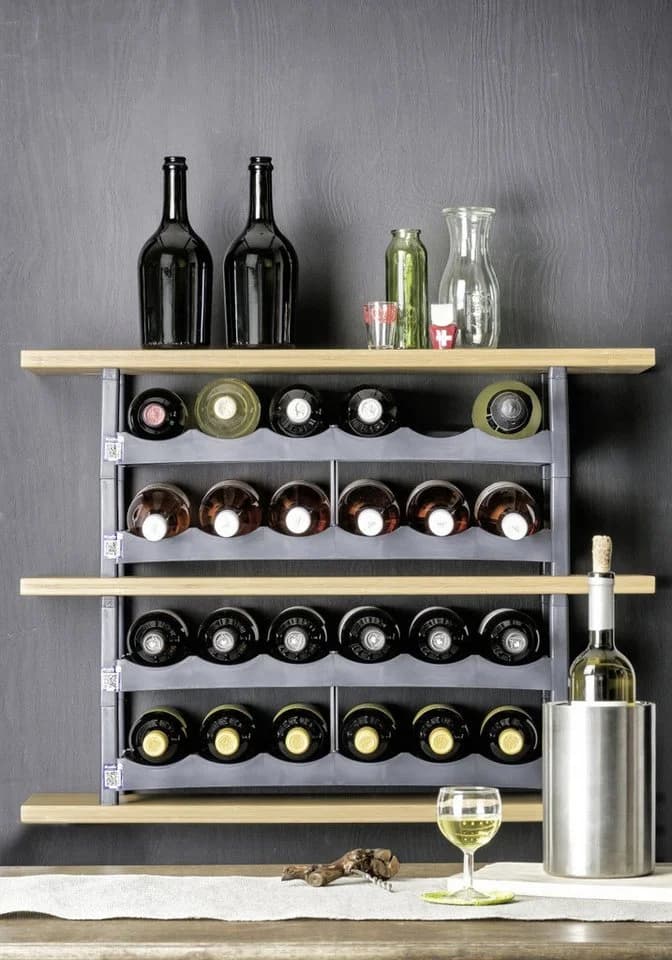 ROTHO Flaschenregal Vario Stapelbar Kunststoff Weinregal - Bild 3