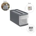 ROTHO Schubladenbox Systemix Schwarz Kunststoff Bild 3