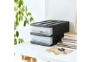 ROTHO Schubladenbox SYSTEMIX Schwarz Kunststoff Stapelbar Bild 1