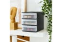 ROTHO Schubladenbox Tower Systemix S 3 Schubladen Anthrazit Bild 1