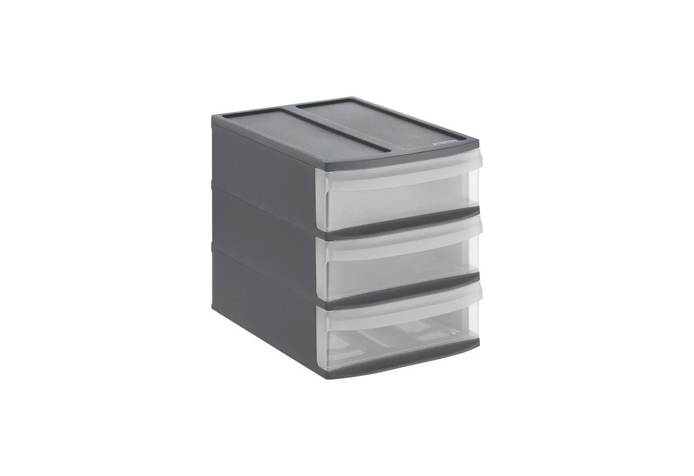 ROTHO Schubladenbox Tower Systemix S 3 Schubladen Anthrazit - Bild 4