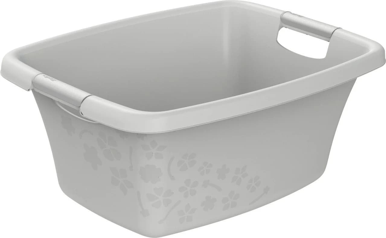 ROTHO Wäschewanne Flowers 25 L Grau Modern