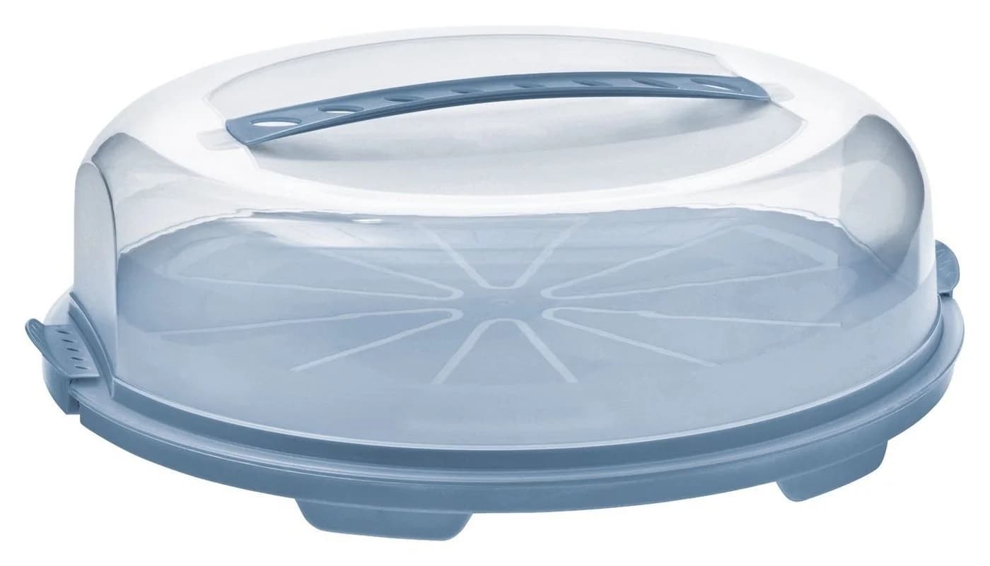 ROTHO Tortenglocke FRESH Blau Kunststoff mit ergonomischem Griff