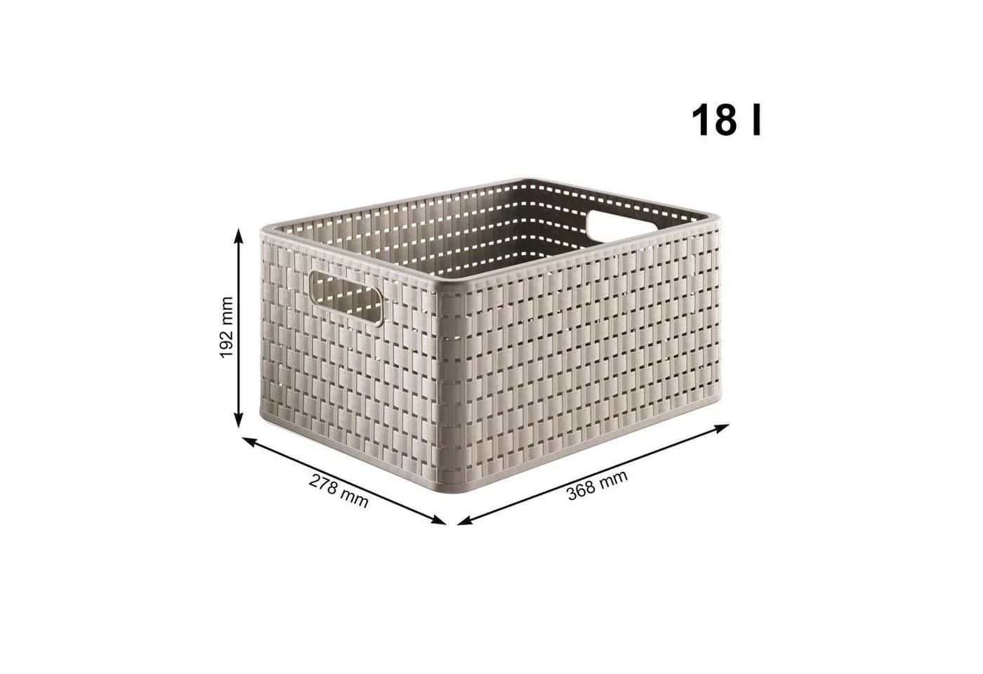ROTHO Aufbewahrungsbox Country Rollcontainer 3 Schubladen Rattan-Optik - Bild 4