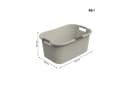 ROTHO Wäschekorb 40L COUNTRY Braun Kunststoff mit Rattan-Optik Bild 3