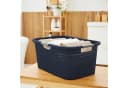 ROTHO Wäschekorb 40L COUNTRY Braun Kunststoff mit Rattan-Optik Bild 5