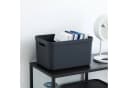 ROTHO Aufbewahrungsbox 3er-Set 16l mit Deckel Schwarz Kunststoff Bild 5