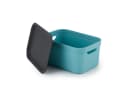 ROTHO Jive Aufbewahrungsbox 3er-Set Blau 5l Stapelbar mit Deckel Bild 3