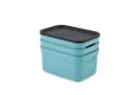 ROTHO Jive Aufbewahrungsbox 3er-Set Blau 5l Stapelbar mit Deckel Bild 5