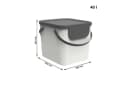 ROTHO Mülltrennsystem Albula 4er-Set 2x 25l + 2x 40l Kunststoff Bild 5