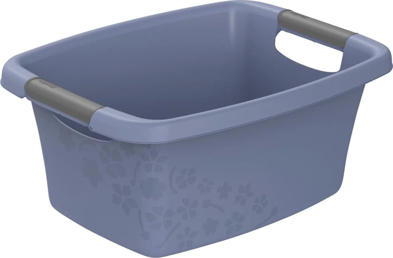 Rotho Wäschekorb Flowers 12 L horizon blue