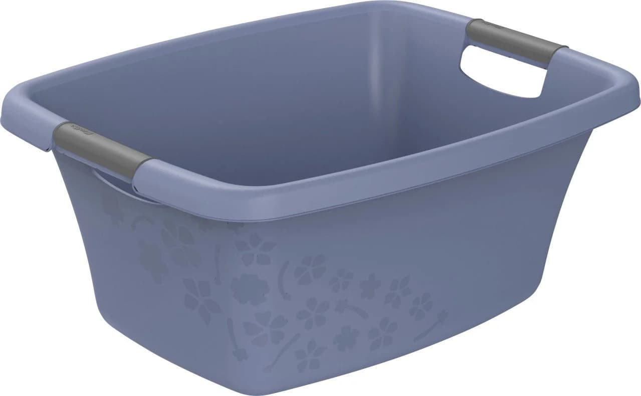 ROTHO Wäschewanne Flowers 25 L horizon blue/grau