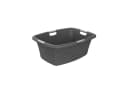 ROTHO Wäschekorb Flowers 50l Grau Kunststoff mit 4 Griffen Bild 2