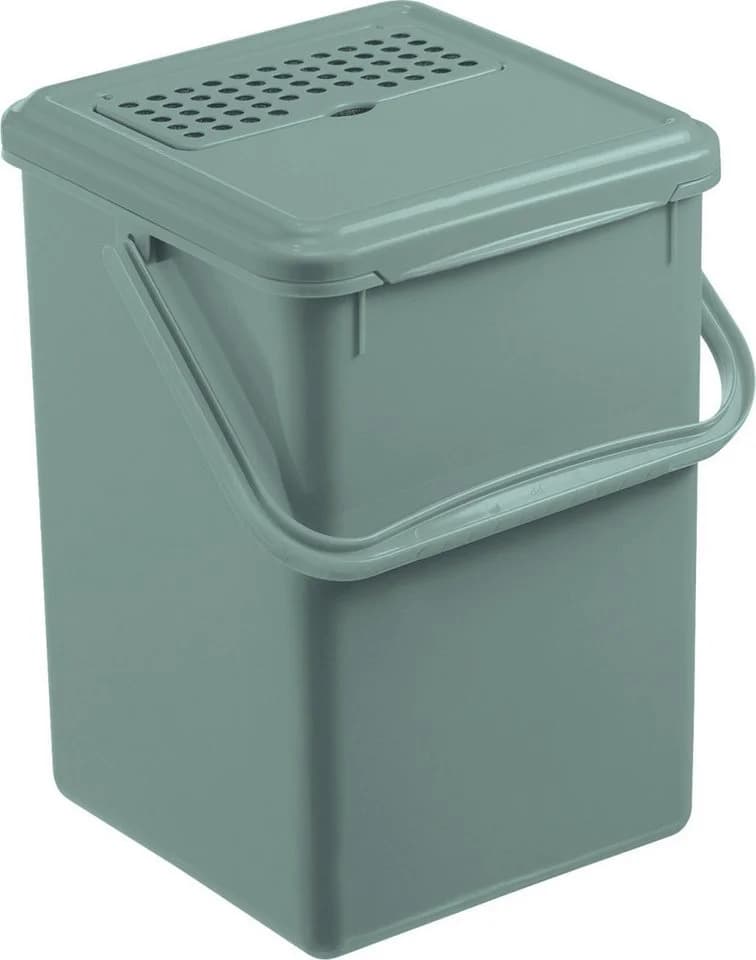 ROTHO Biomülleimer 9 L mit Aktivkohle grüner Deckel - Bild 2