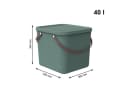 ROTHO Aufbewahrungsbox Albula 40l mit Deckel Grün Bild 3