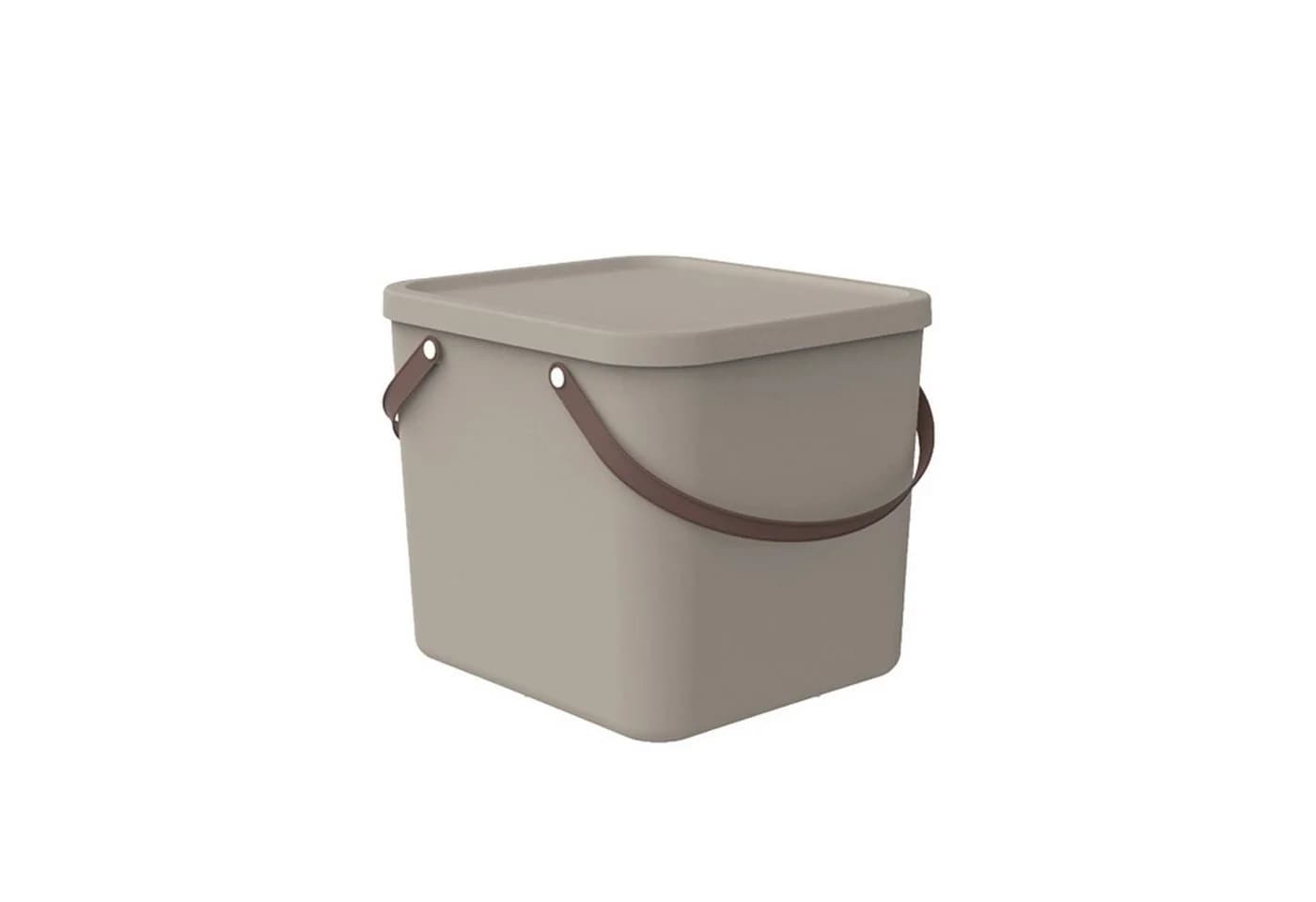 ROTHO Aufbewahrungsbox Albula 40l Braun mit Deckel - Bild 2
