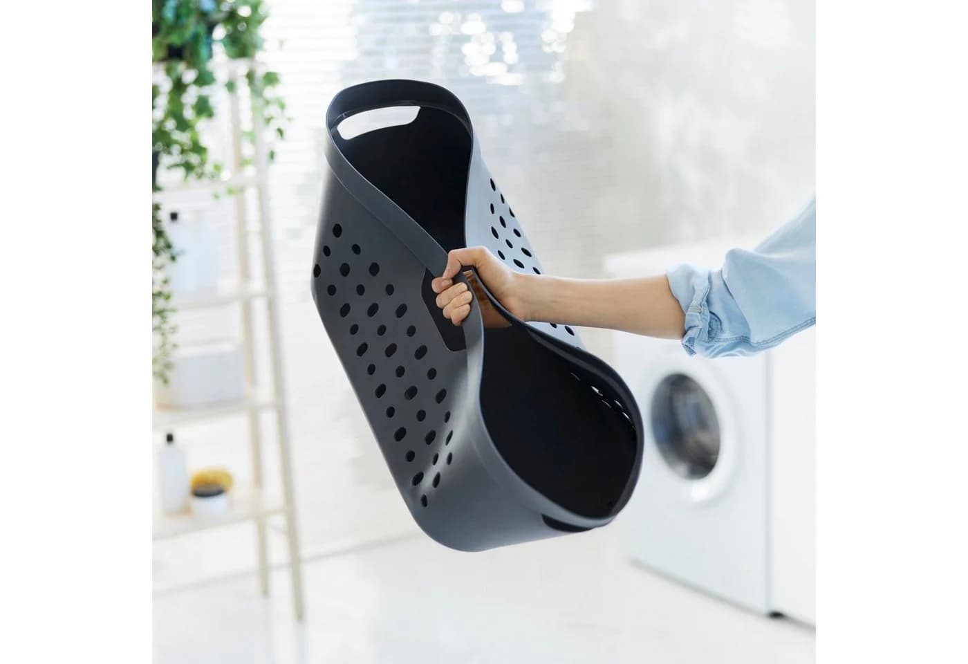 ROTHO Wäschekorb Jona 39 l Anthrazit Modern - Bild 3