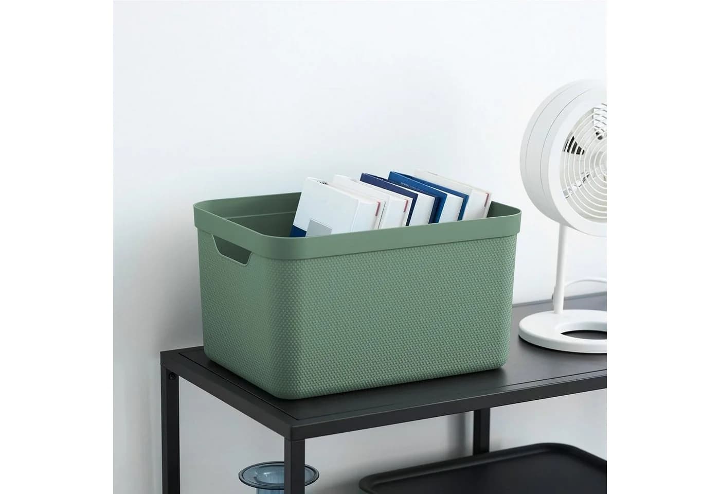 ROTHO Aufbewahrungsbox 3er-Set 16l mit Deckel Grün Kunststoff - Bild 5