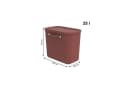 ROTHO Aufbewahrungsbox mit Deckel 25 l MALOJA Rot Bild 4