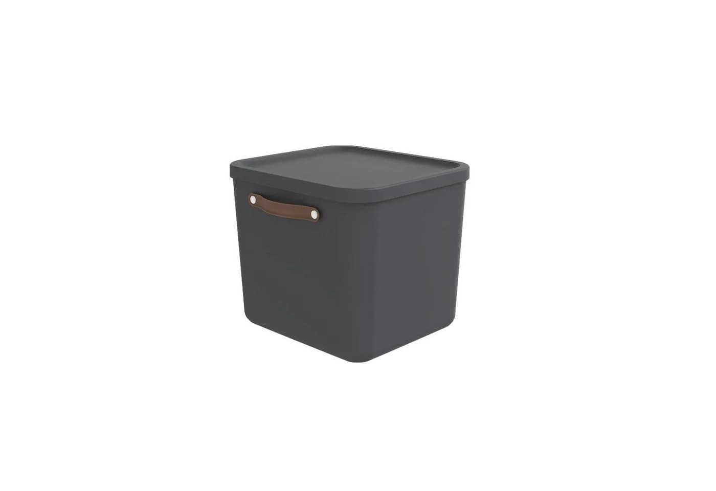 ROTHO Aufbewahrungsbox mit Deckel 40 l MALOJA Schwarz - Bild 2