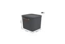ROTHO Aufbewahrungsbox mit Deckel 40 l MALOJA Schwarz Bild 4