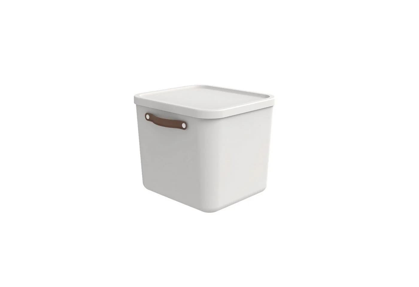 ROTHO Aufbewahrungsbox mit Deckel 40 l MALOJA Weiß - Bild 2