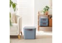 ROTHO Aufbewahrungsbox MALOJA 40 l mit Deckel Blau Bild 3