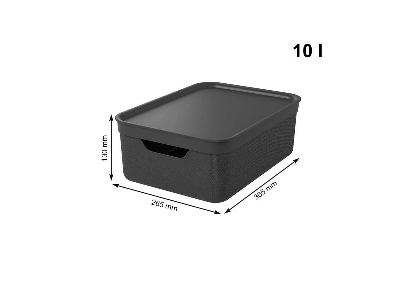 ROTHO Aufbewahrungsbox 3er Set 10L JIVE - Bild 3