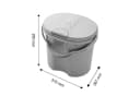 Rotho Babydesign Windeleimer Grau Geruchsdicht mit Tipp-Deckel Bild 5