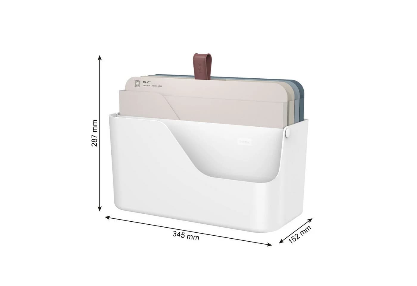 ROTHO MyPaper Plus Briefablage Set 2tlg. Blau - Bild 3