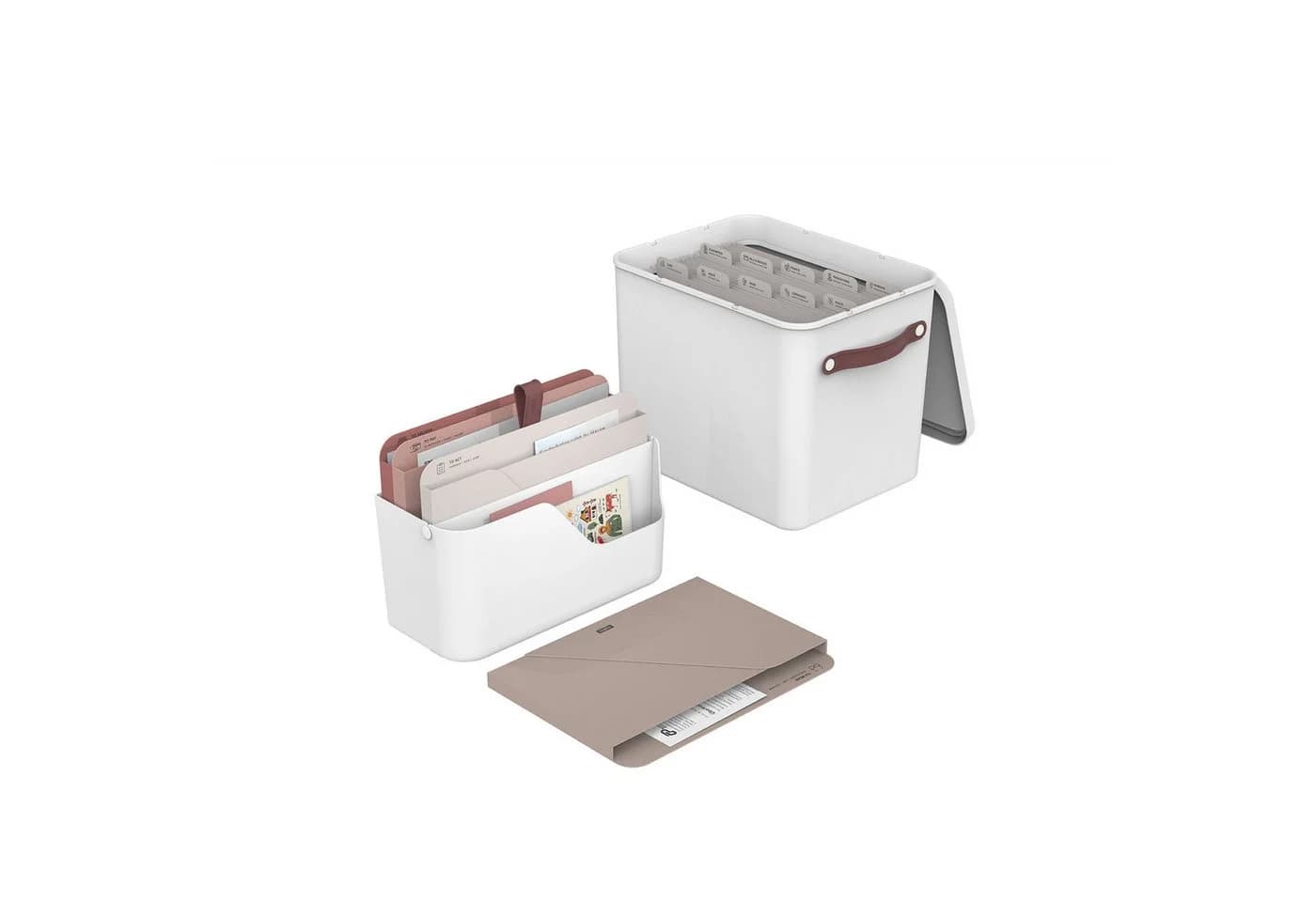 ROTHO MyPaper Plus Briefablage Set 2tlg. Rot - Bild 2