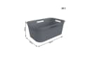 ROTHO Wäschekorb Brisen 4er-Set Wäschebox 40l Flexibler Korb mit 4 Griffen Bild 4