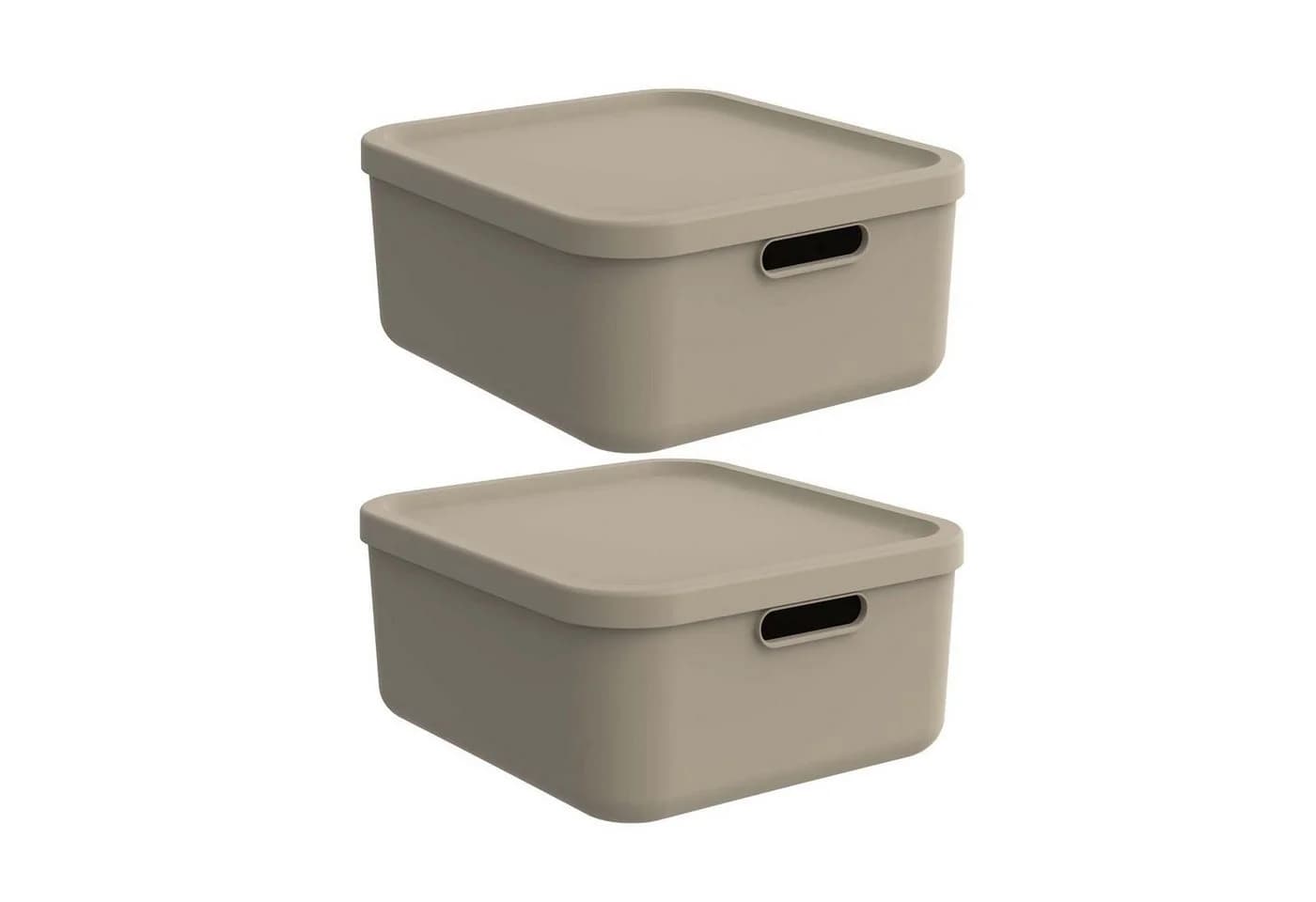 ROTHO Aufbewahrungsbox Albula Light 2er-Set 20l - Bild 2