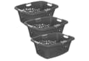 ROTHO Wäschekorb Flowers 3er-Set 50l Kunststoff PP BPA-frei Bild 2