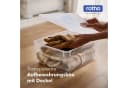 Rotho Stapelbox Clear Box 18L Aufbewahrungsbox transparent stapelbar mit Deckel 4er-Set Bild 1